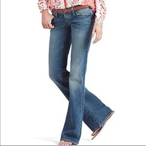 Lucky Brand Classic Wash Distressed Meggie Blair Low Rise Flare Jeans
